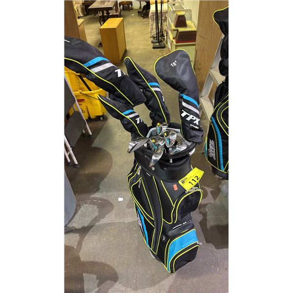 POWERBILT TPX GOLF BAG WITH CLUBS