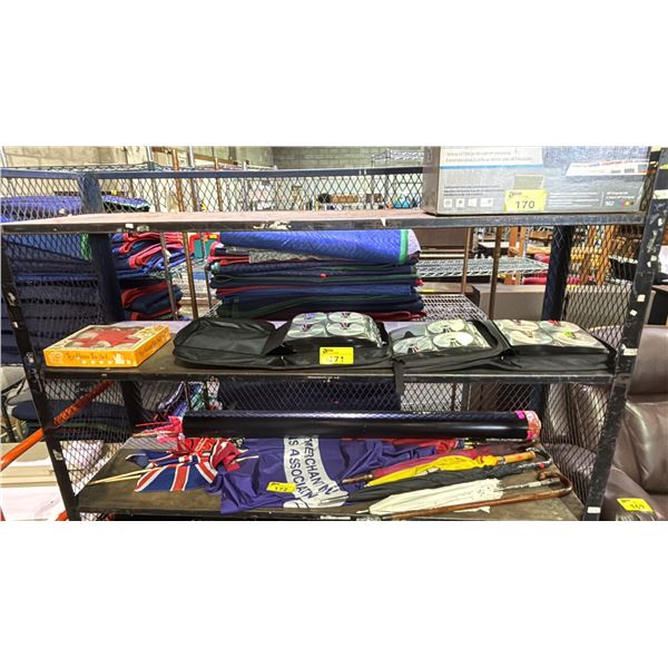 (2) BINDERS OF ASSORTED AUDIO BOOK CDS & A TOY CHINA TEA SET