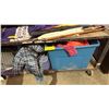 Image 3 : SHELF OF ASSORTED CLOTHING & A DUFFLE BAG
