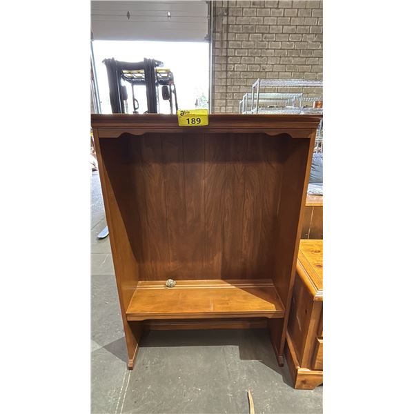VINTAGE WOOD SHELF *NO SHELVES*