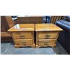 Image 1 : PAIR OF VINTAGE 2-DRAWER SIDE TABLES