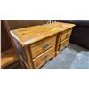 Image 2 : PAIR OF VINTAGE 2-DRAWER SIDE TABLES