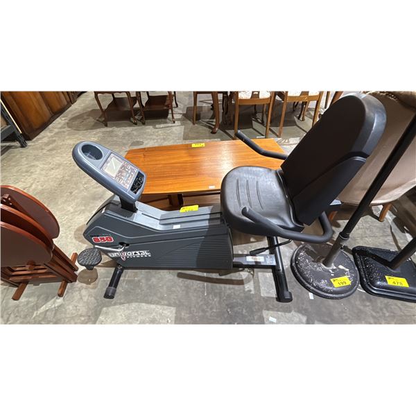 UNIVERSAL FITNESS MBR 850 RECUMBENT EXERCISE BIKE WITH DISPLAY