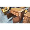 Image 3 : VINTAGE NARROW LOUVERED DOOR SIDEBOARD WITH 3 DRAWERS