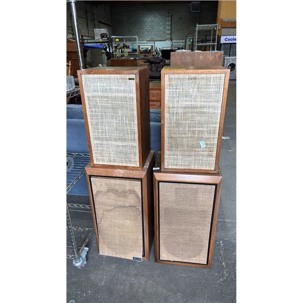 4 VINTAGE DUNACO SPEAKERS