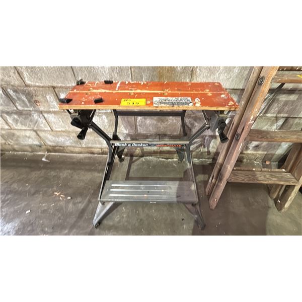 VINTAGE BLACK & DECKER DELUXE DUAL HEIGHT WORKMATE FOLDING WORK BENCH