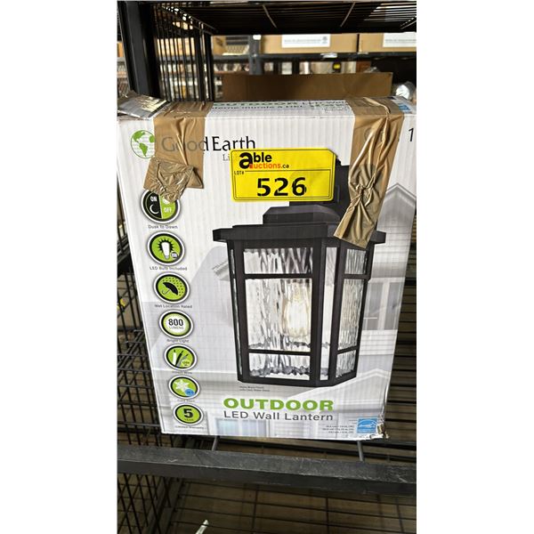 GOOD EARTH OUTDOOR LED WALL LANTERN