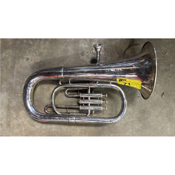 DULCET SILVER-PLATED BRASS EUPHONIUM