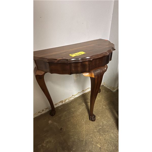 VINTAGE WALNUT D TABLE