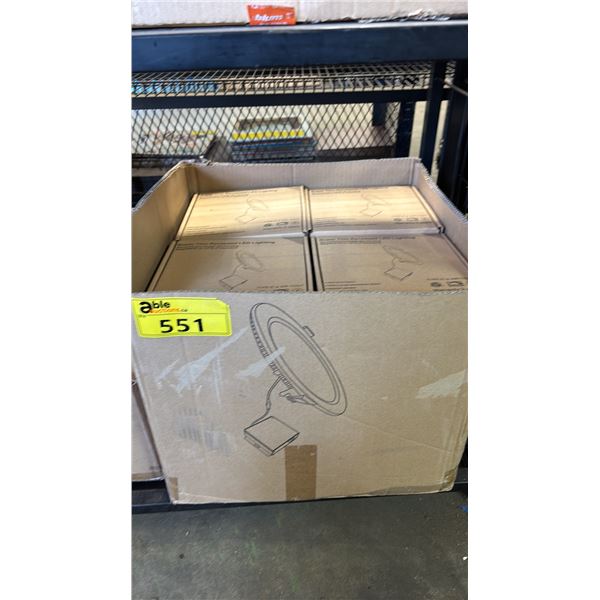 BOX OF SUPER THIN RECESSED LED LIGHTS