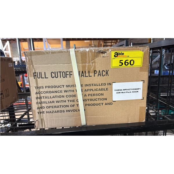 BOX OF YIGEDA 40W FULL CUTOFF WALL PACK LIGHTS