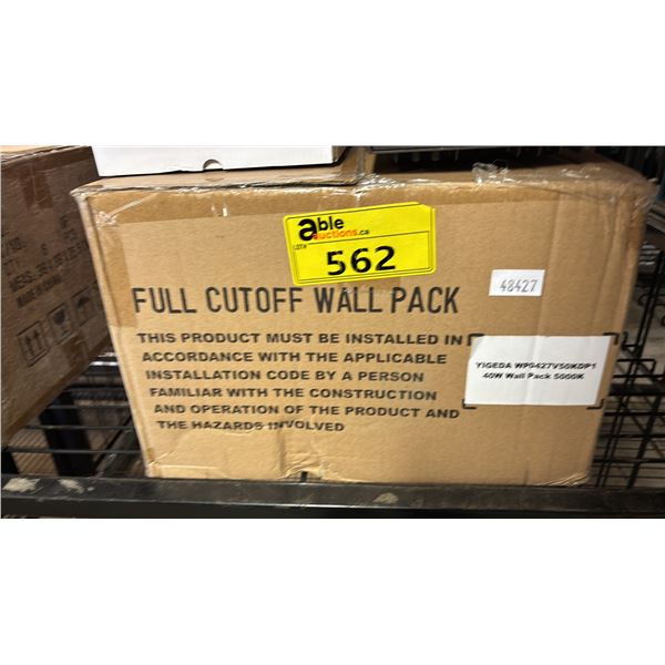 BOX OF YIGEDA 40W FULL CUTOFF WALL PACK LIGHTS