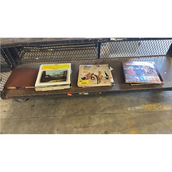SHELF OF ASSORTED VINTAGE LP RECORDS