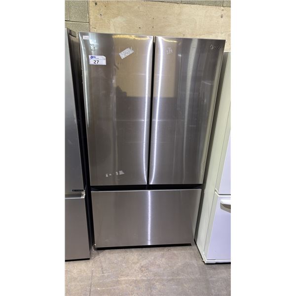 MIDEA 36" STAINLESS STEEL FRENCH DOOR FRIDGE WITH BOTTOM MOUNT FREEZER