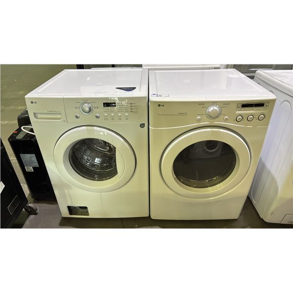 LG FRONT LOAD WASHER & DRYER SET