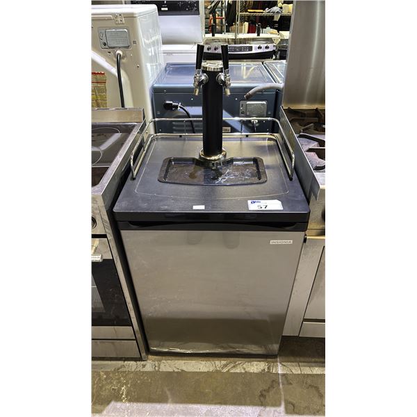 INSIGNIA STAINLESS STEEL 2-TAP KEGERATOR