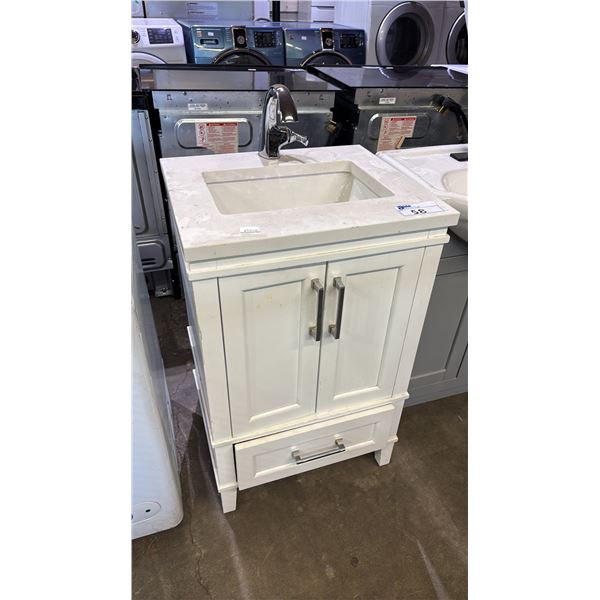 22" BATHROOM VANITY WITH RECTANGULAR UNDERMOUNT SINK