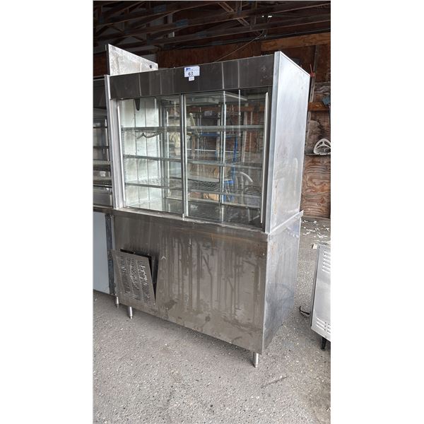 DIAMOND GROUP STAINLESS STEEL REFRIGERATED DISPLAY CASE