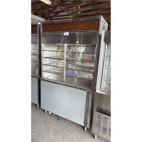 QUEST STAINLESS STEEL REFRIGERATED DISPLAY CASE
