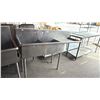 Image 1 : STAINLESS STEEL 2-BAY COMMERCIAL SINK