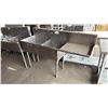 Image 2 : STAINLESS STEEL 2-BAY COMMERCIAL SINK