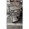 Image 2 : STAINLESS STEEL 3-TIER ROLLING METAL KITCHEN CART