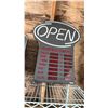 Image 3 : (2) ELECTRIC OPEN SIGNS: ONE CAN BE PROGRAMMED FOR BUSINESS HOURS