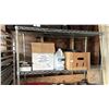 Image 1 : SHELF OF SELF-STICK VINYL WALL BASE, BOX OF ASSTD. DRINKING GLASSES, HARD WATER DISH DETERGENT &