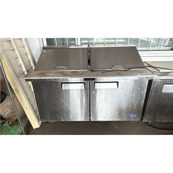 ATOSA STAINLESS STEEL COMMERCIAL 4-DOOR FOOD PREP REFRIGERATOR