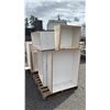 Image 2 : (2) PALLETS OF ASSORTED WHITE WOOD SHELVES *MUST TAKE ALL ON PALLETS*