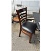Image 2 : 65" X 32" WOOD TABLE WITH 6 CHAIRS
