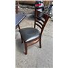 Image 2 : 65" X 32" WOOD TABLE WITH 6 CHAIRS