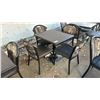 Image 1 : 32" X 26" WOOD TABLE WITH 4 CHAIRS
