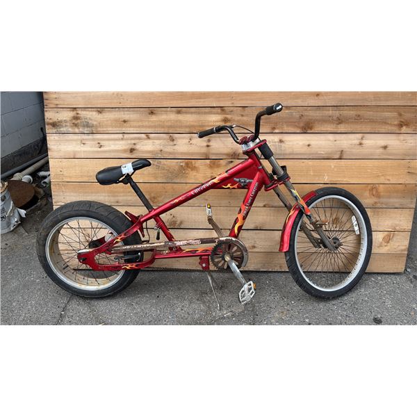 PACIFIC COAST CHOPPERS "CHOPPER" SINGLE SPEED BICYCLE *NO REAR BRAKES*