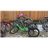Image 1 : 5 ASSORTED BIKES: PACER II, HUFFY TUNDRA, RALEIGH, MAUI K2 WITH FRONT CHILD SEAT & MORE