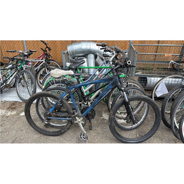 5 ASSORTED BIKES: BLACK DIAMOND, TREK NAVIGATOR, RALEIGH, EVERYDAY TRINITY CITY SERIES & MORE