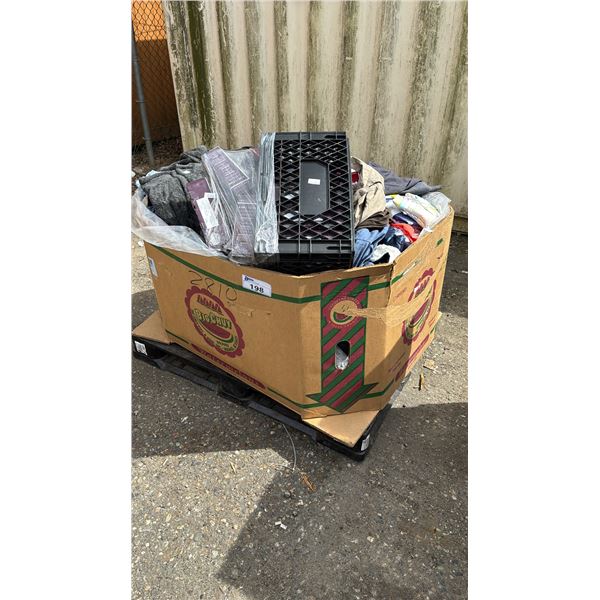 PALLET OF ASSTD. CLOTHING & 4LB WEIGHTED WRAPS *WORKING CONDITION UNKNOWN/MAY BE MISSING PARTS & OR