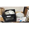 Image 3 : BOX OF 2FL OZ PLASTIC PORTION CUPS & (2) BOXES OF ASSORTED WHITE DISHWARE