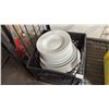 Image 2 : (3) CRATES OF ASSORTED WHITE DISHWARE