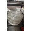 Image 3 : CLEAR PLASTIC CATERING TRAY LIDS & TOTE OF ASSORTED SAUT PANS
