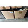 Image 1 : (2) BOXES OF ASSORTED CLOTHING, HANGERS & HEATING PAD