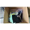 Image 2 : (2) BOXES OF ASSORTED CLOTHING, HANGERS & HEATING PAD