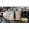 Image 1 : BOX OF VENTED CARDBOARD TAKEOUT CONTAINERS