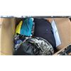 Image 3 : BOX OF ASSORTED CLOTHING & BOX OF ASSORTED TOYS