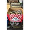 Image 4 : SHELF OF ASSORTED WINE GLASSES & OLD FASHIONED/ROCKS GLASSES
