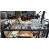 Image 1 : PALLET OF ASSORTED GLASS WINE JUGS, MARTINI GLASSES, HIGHBALL GLASSES & OLD FASHIONED/ROCKS GLASSES