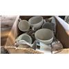 Image 3 : SHELF OF ASSORTED COFFEE CUPS & ASSORTED STAINLESS STEEL BOWLS