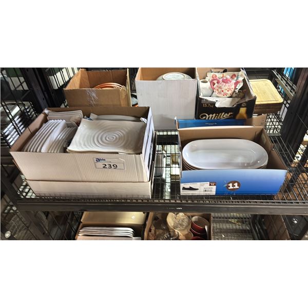 (2) BOXES OF ASSORTED WHITE PLATES
