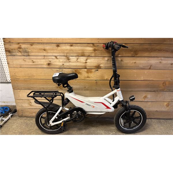 GYROCOPTERS FROST FOLDABLE E-BICYCLE *NO CHARGER/DOES NOT TURN ON/WORKING CONDITION UNKNOWN*