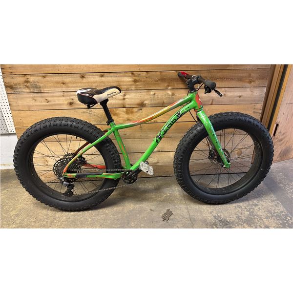 SRAM GREEN ELECTRIC BICYCLE *NO CHARGING CABLE/WORKING CONDITION UNKNOWN*